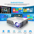 android wifi mini projector home theater entertainment video full hd beamer led