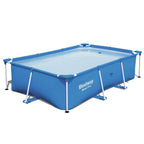 8.5t x 5.5ft x 24in Rectangular Above Ground Pool Frame with Filter Pump