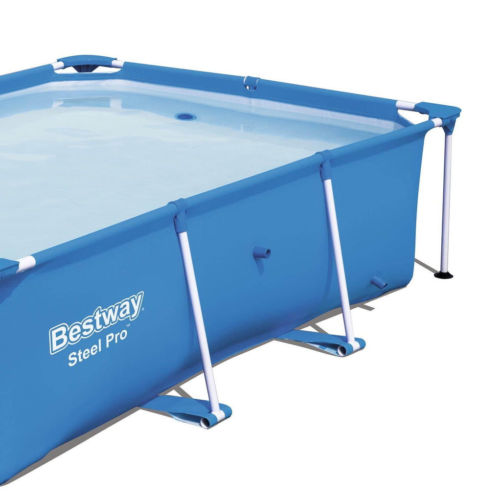 8.5t x 5.5ft x 24in Rectangular Above Ground Pool Frame with Filter Pump
