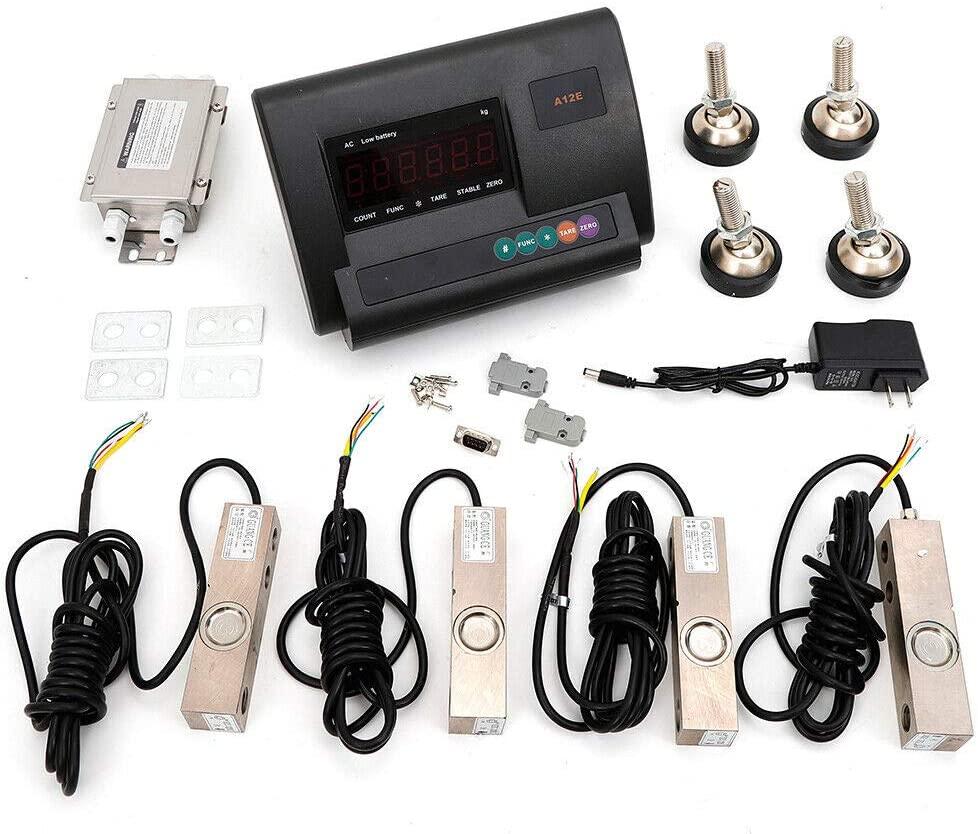 5000lb capacity livestock animal scale kit livestock weighing indicator digital weighing indicator for electronic platform scales farm animal scales for hogs, alpacas, lamb, sheep, pigs, donkey, calf