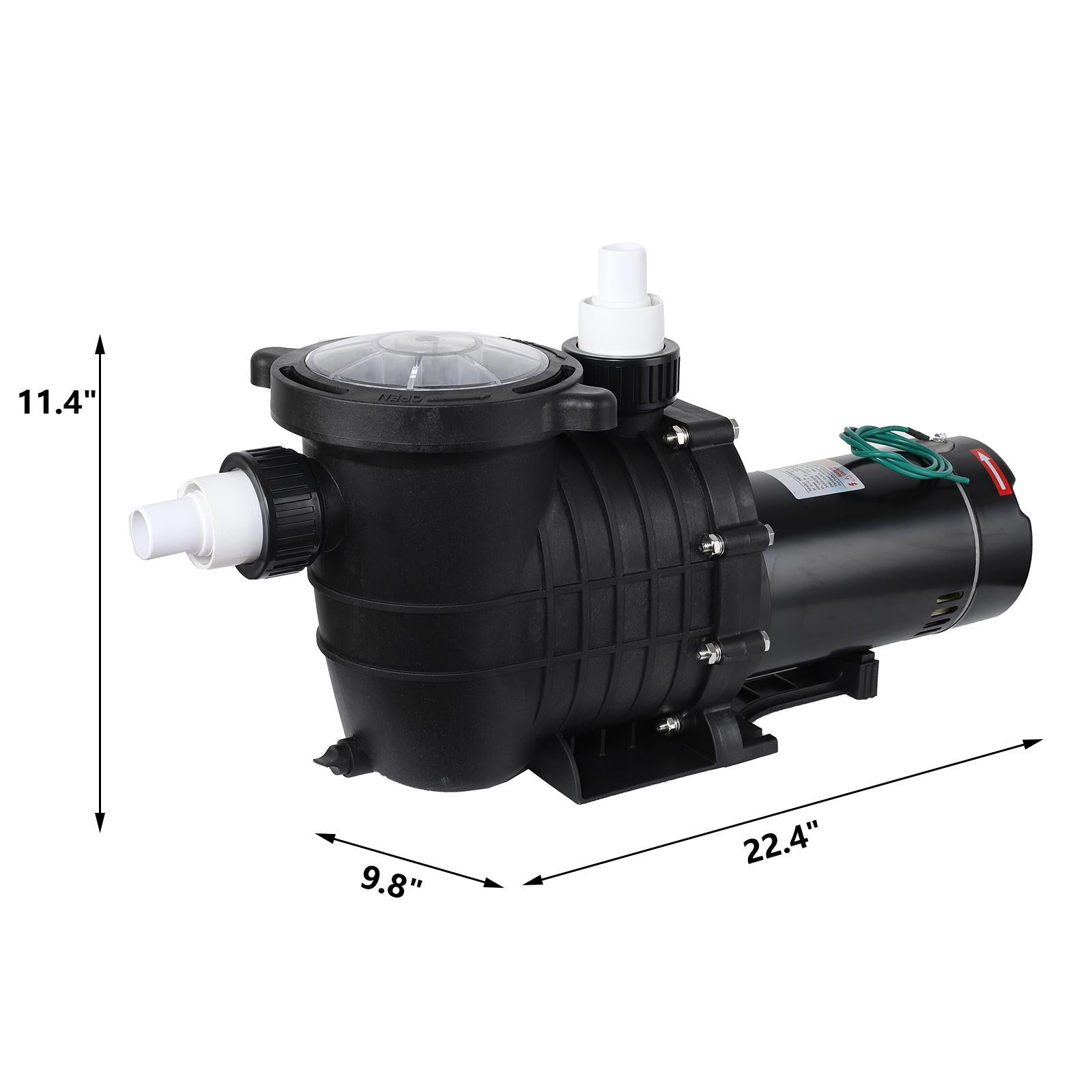 tecspace 1.5/2.0 hp 115v-230v pool pump in/above ground swimming pool pump