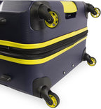 Lightview 3pc Hardside Luggage Set, Navy/Yellow