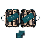 40 in. Green Bunkbable Beds with Bed Side Organizers (2-Pack)