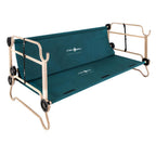 40 in. Green Bunkbable Beds with Bed Side Organizers (2-Pack)