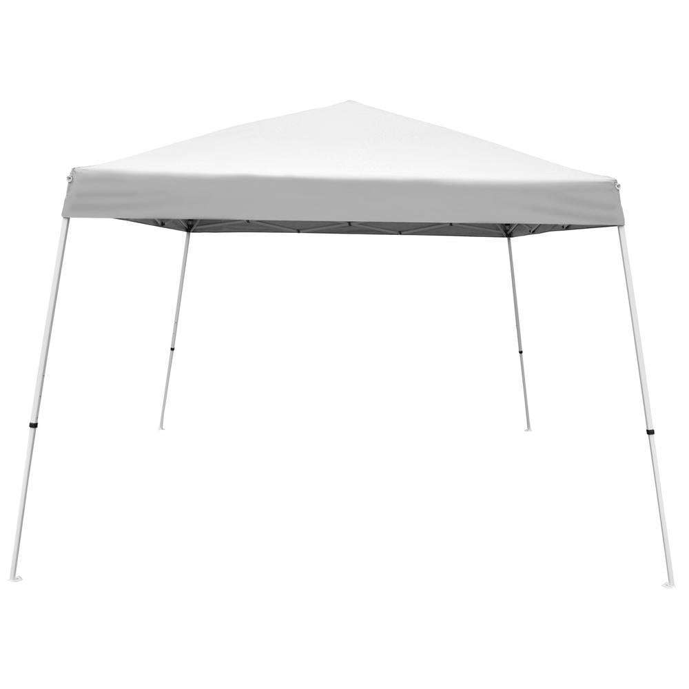 12 ft. x 12 ft. White V-Series 2 Slant Canopy