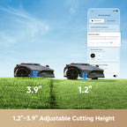 LiDAX Ultra 2000 Robot Lawn Mower with 4G for 0.5 Acre, No Wire No RTK+360° 3D LiDAR+AI Vision Auto Mapping, Zero-EdCutting, Cut Height 1.2"-3.9", 45% Slope, 150 Mowing Zones, Anti-Theft