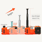 5 Ton Car Jack Lift 12V 5T Electric Hydraulic Floor Jack with Impact Wrench Set