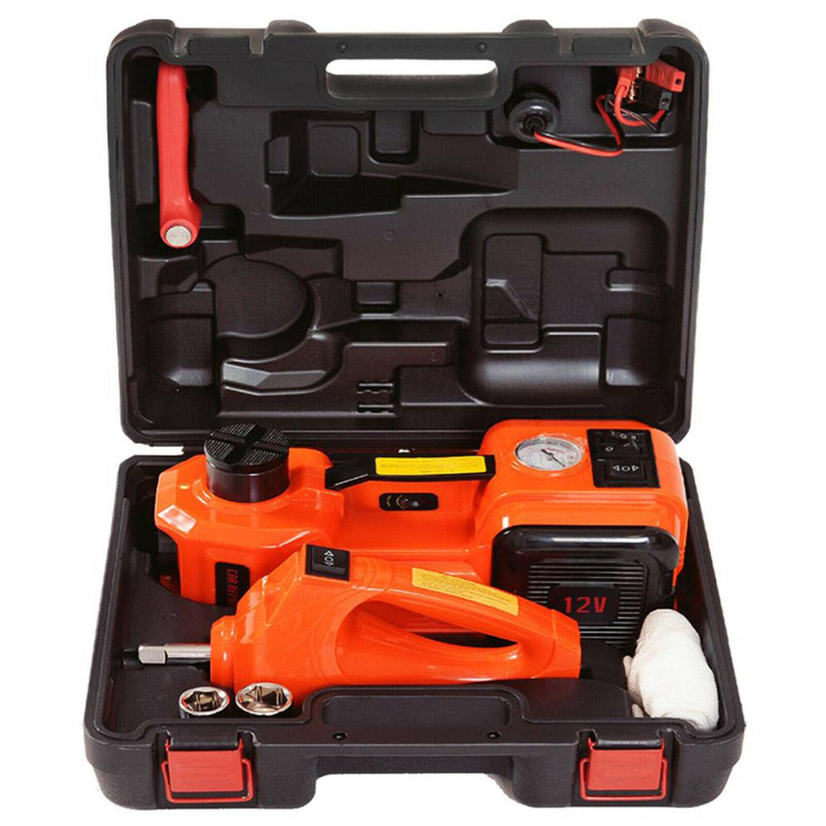 5 Ton Car Jack Lift 12V 5T Electric Hydraulic Floor Jack with Impact Wrench Set