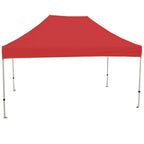 Athena 10 ft. x 15 ft. White Frame Instant Pop Up Tent with Red Cover