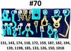 SET#70 - 16 PIECE HEAVY DUTY AUTO BODY FRAME MACHINE CLAMPS SET & PULLING TOOLS