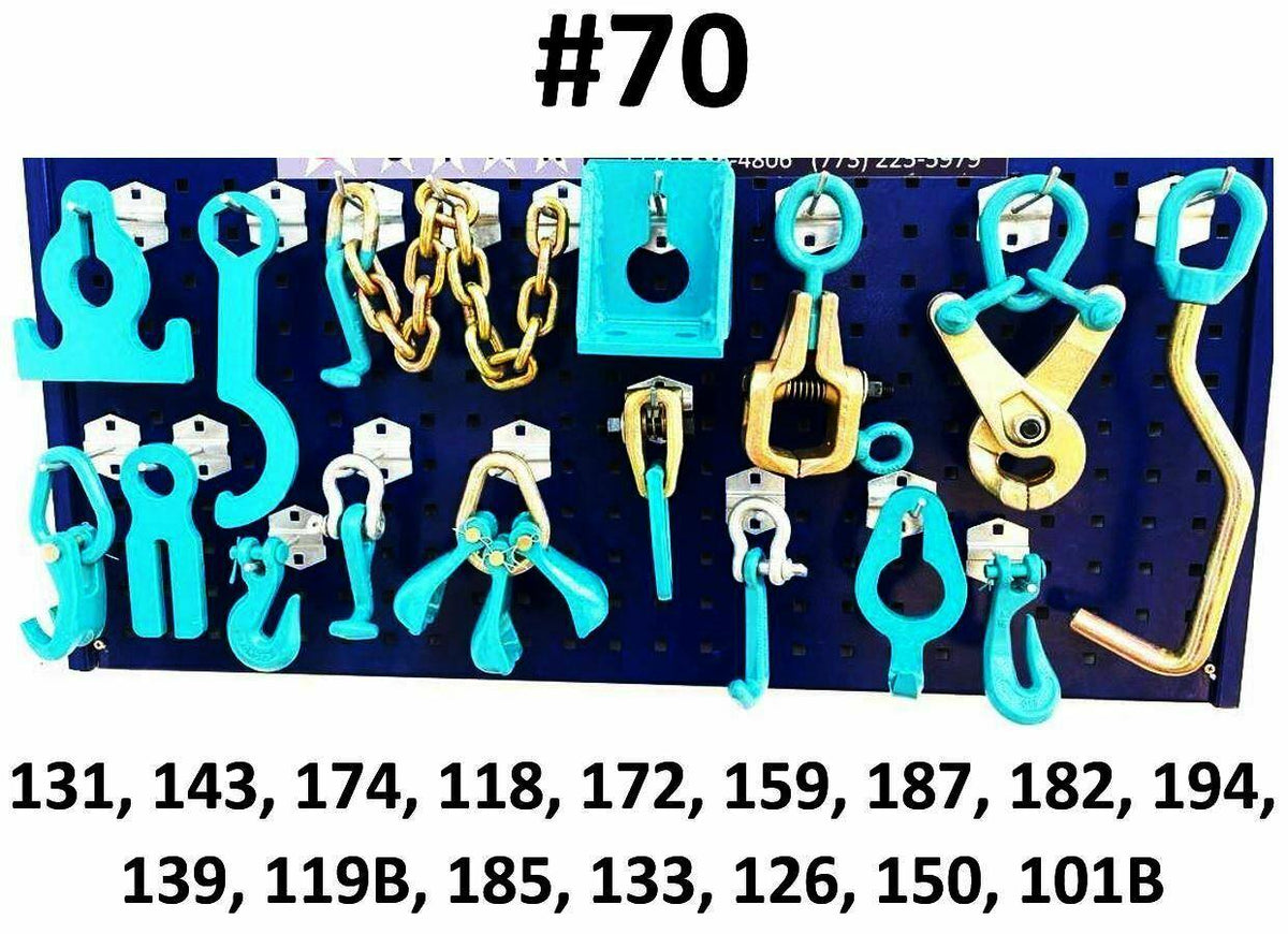 SET#70 - 16 PIECE HEAVY DUTY AUTO BODY FRAME MACHINE CLAMPS SET & PULLING TOOLS