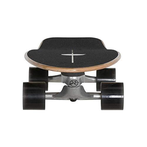 FLOW Surf Skates Swell 33" Surf Skateboard with Carving Truck Complete , Black