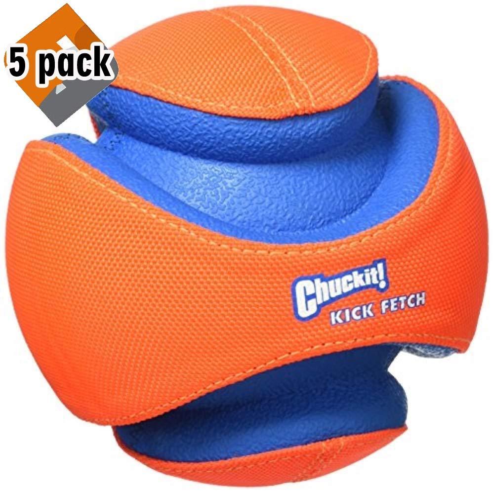 Chuckit! Kick Fetch Toy Ball for Dogs - 5 Pack