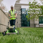 82V 21" Self-Propelled Lawn Mower, 8.0Ah Battery + Dual Port Charger
