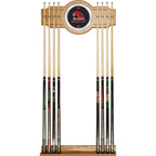 Miami University Ohio 30 in. Wooden Billiard Cue Rack with Mirror