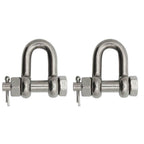 BoatTector  Steel Bolt-Type Chain Shackle - 7/8", 2-Pack