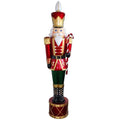 65 in. Jeweled Nutcracker with 20 White LED Metallic Painting Finish