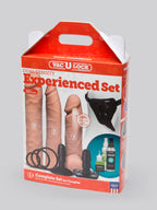 Doc Johnson Vac-U-Lock Realistic Feel Advanced Strap-On Dildo Set, Flesh Pink