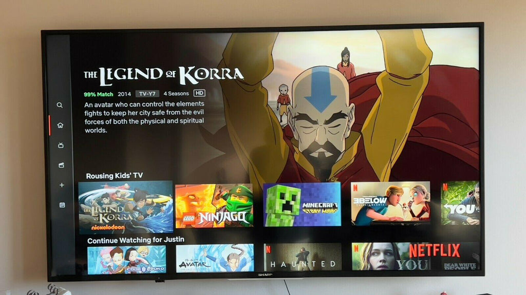 sharp 55 inch 4k uhd smart tv