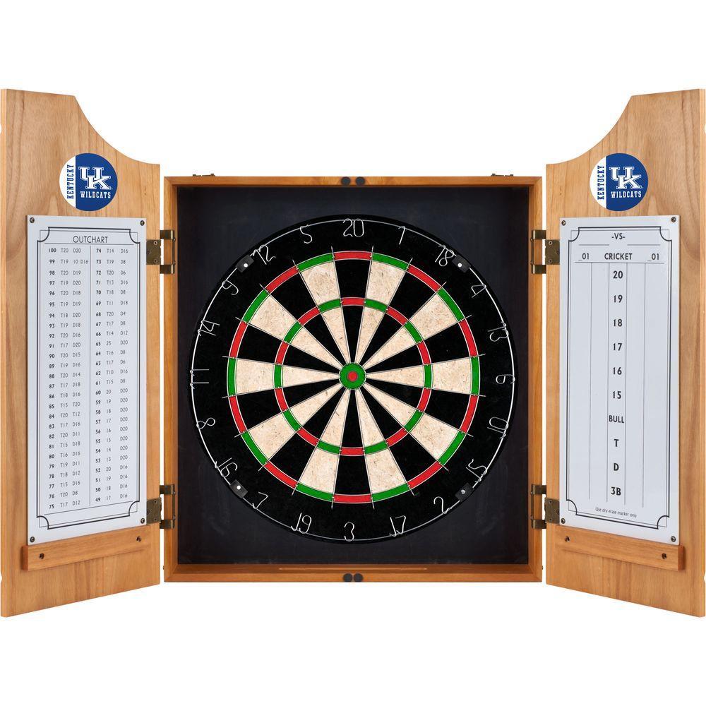 University of Kentucky Text 20.5 in. Wood Dart Cabinet Set