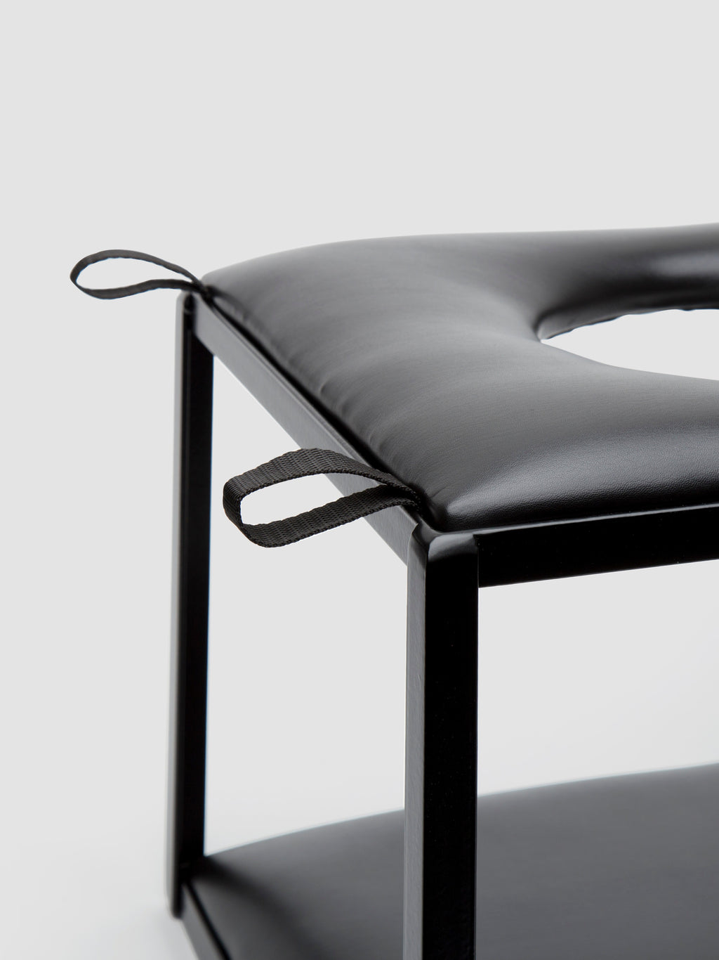 DOMINIX Deluxe Faux Leather Sex Position Enhancer Chair, Black