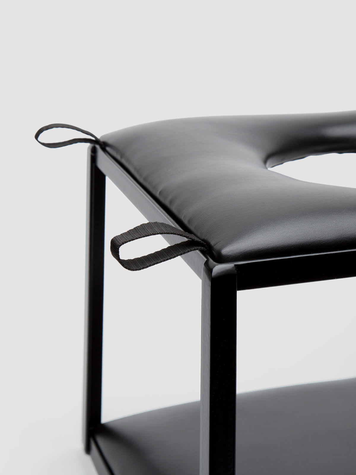 DOMINIX Deluxe Faux Leather Sex Position Enhancer Chair, Black