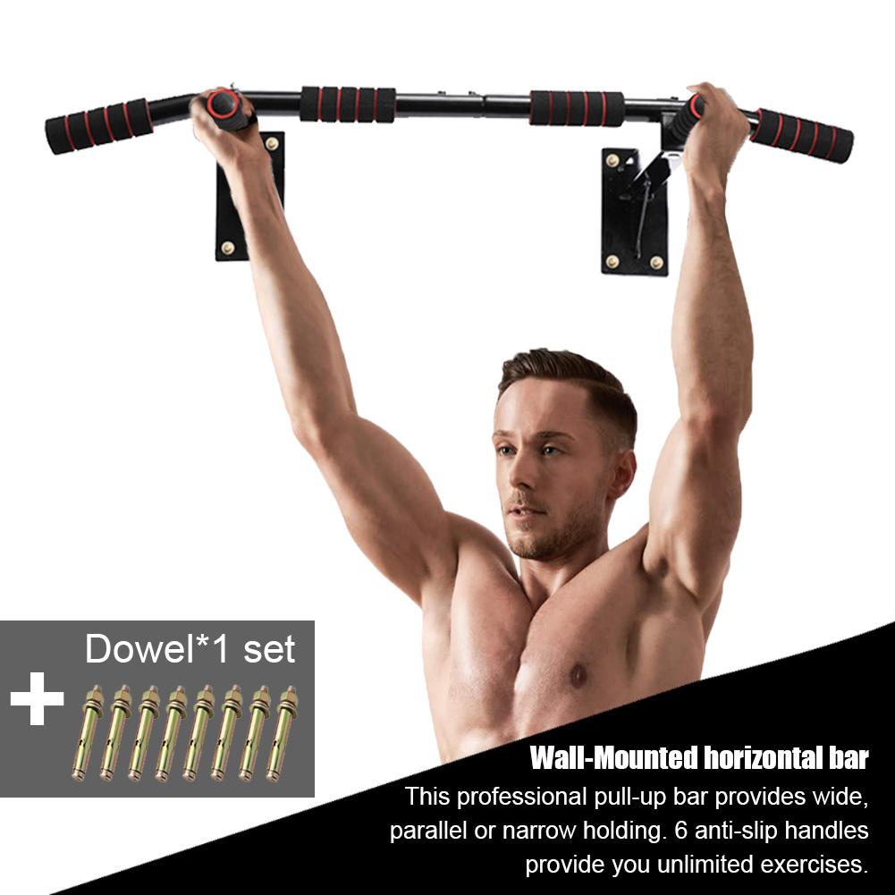 Pull-Up Bar Wall-Mounted 6 Grip Handles Pull-Up Bar for Countless Pull-Up Exercises