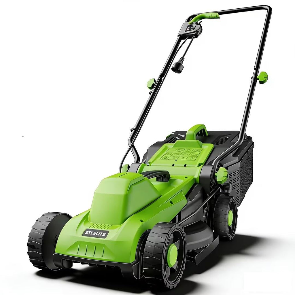 13 Inch Electric Lawn Mower, 1300W Corded Power, Lightweight &amp; Compact  Ideal for Small to Medium Lawns