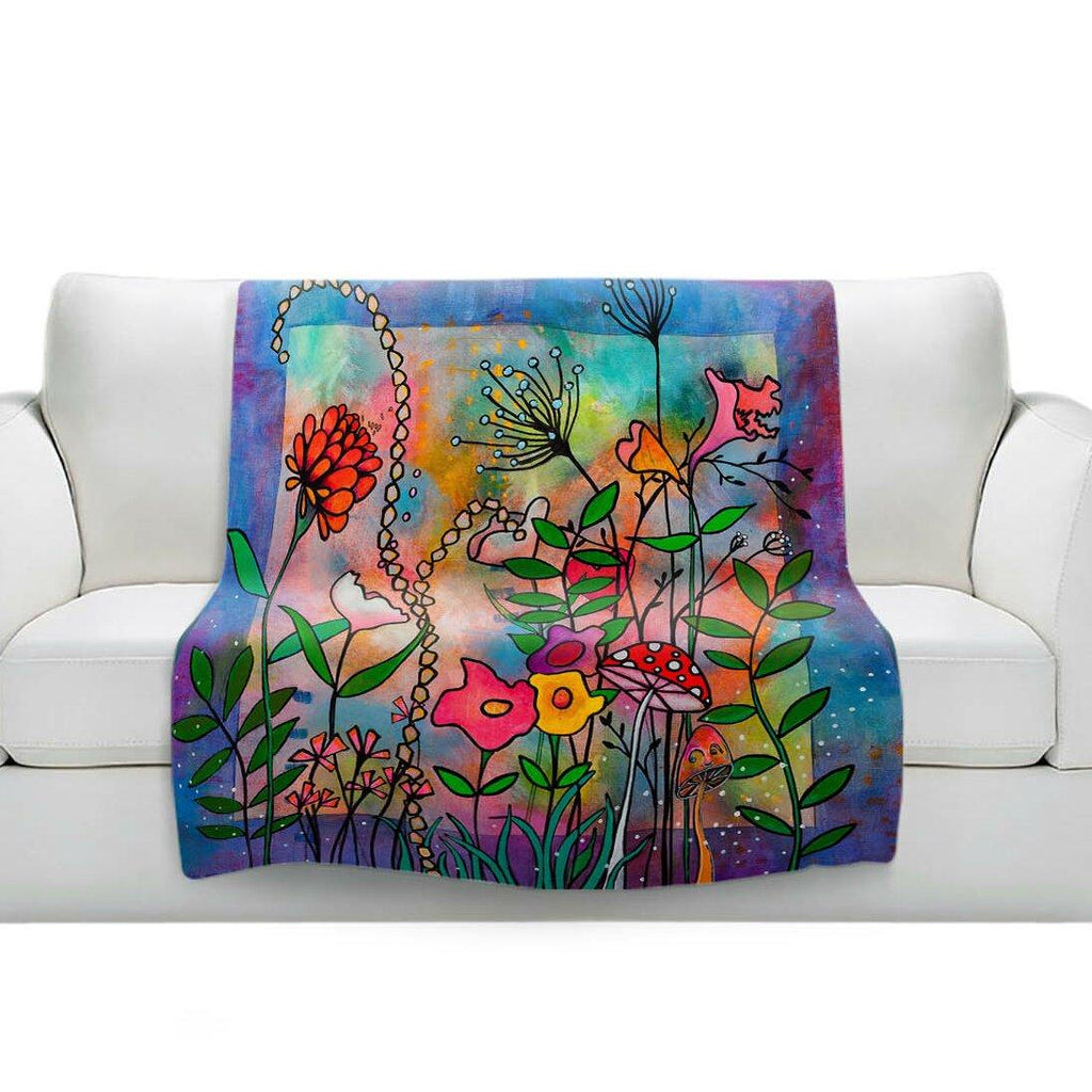 Enchantment Soft Sherpa Blanket, Heated: No, Fuzzy fleece printed top