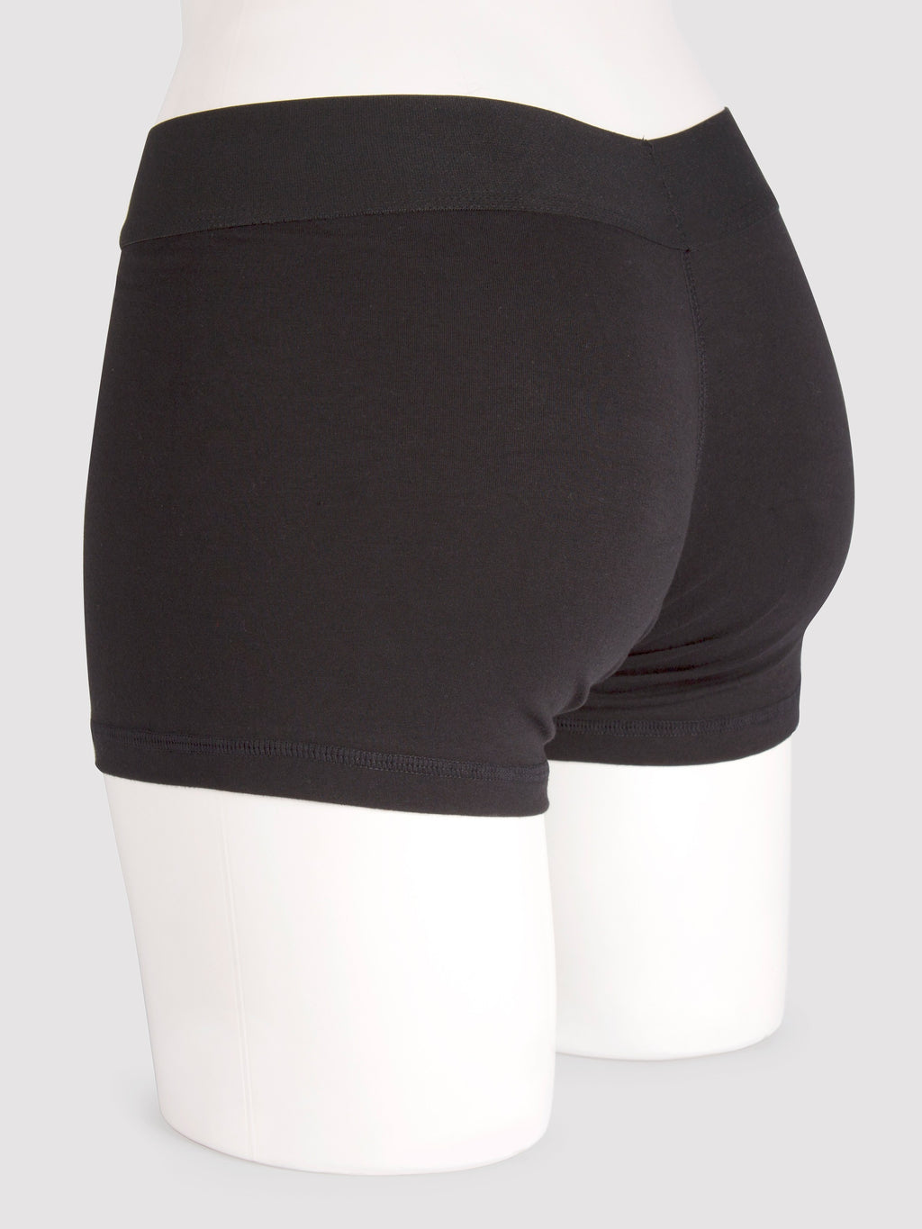Packer Gear Strap-On Harness Boxer Shorts with Vibe Pocket, Black