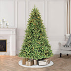 9 ft.Pre-Lit Fraser Fir Artificial Christmas Tree with 1000 Constant Clear Lights