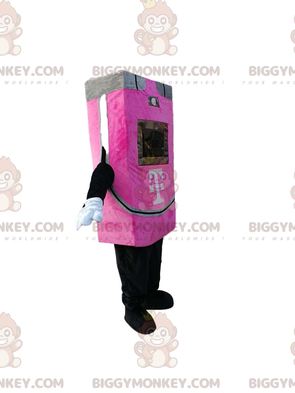 Fuchsia Automatic Machine BIGGYMONKEYMascot Costume with Screen