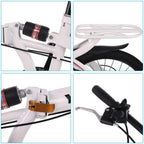SUNYUAN 20'' Folding City Bike, Travel Bike 7-Speed Folding Mountain Bike Off-Road Students Adult Men and Women Race Bike, Foldable Compact Bicycle