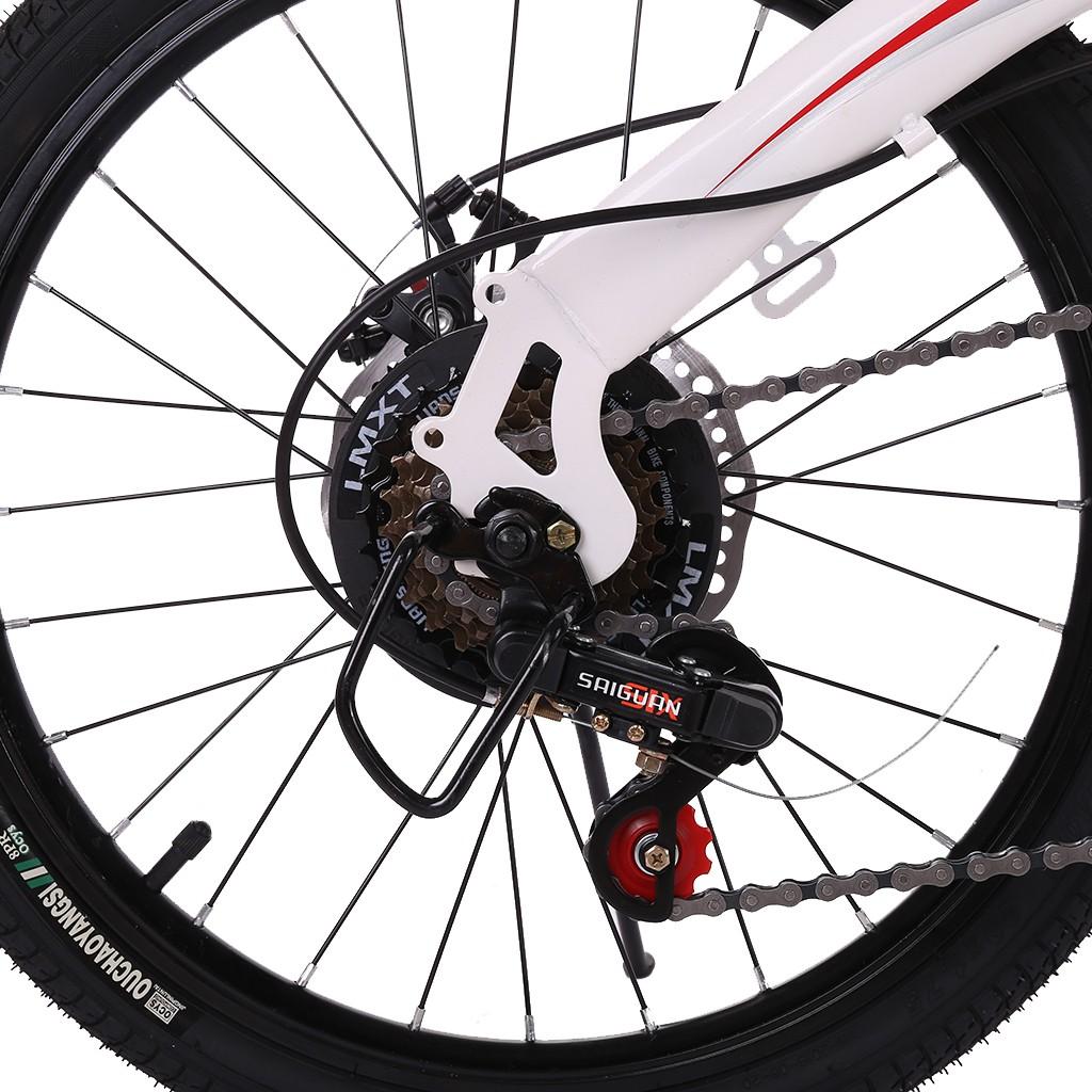 SUNYUAN 20'' Folding City Bike, Travel Bike 7-Speed Folding Mountain Bike Off-Road Students Adult Men and Women Race Bike, Foldable Compact Bicycle