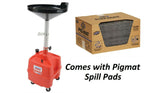 Lincoln 8 Gallon Oil Fluid Drain Pan Adjustable Height for Under Hoist