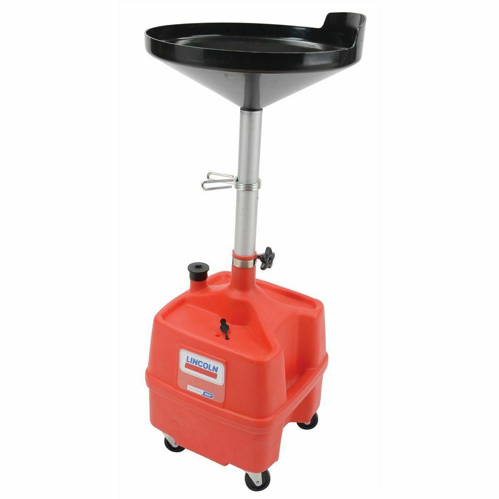 Lincoln 8 Gallon Oil Fluid Drain Pan Adjustable Height for Under Hoist