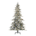 Holiday Time 7.5-Foot Pre-Lit Artificial Flocked Sierra Christmas Tree