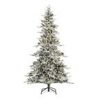 Holiday Time 7.5-Foot Pre-Lit Artificial Flocked Sierra Christmas Tree