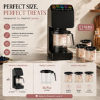Ice Cream Maker – 11-in-1 Frozen Treat Maker for Ice Cream with 3 Pints, Gelato, Sorbet, Milkshakes & Smoothie Bowls | 800W, 11 One-Touch Programs, Technology | Keto, Vegan, Dairy-Options