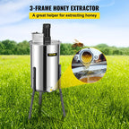 bestequip electric honey extractor 3 frame bee extractor stainless steel honey spinner with stand beekeeping equipment