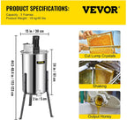 bestequip electric honey extractor 3 frame bee extractor stainless steel honey spinner with stand beekeeping equipment