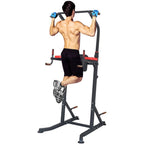 Power Tower 6 Sections Adjustable Height Pull-Up Bars Dip Station for Home Gym