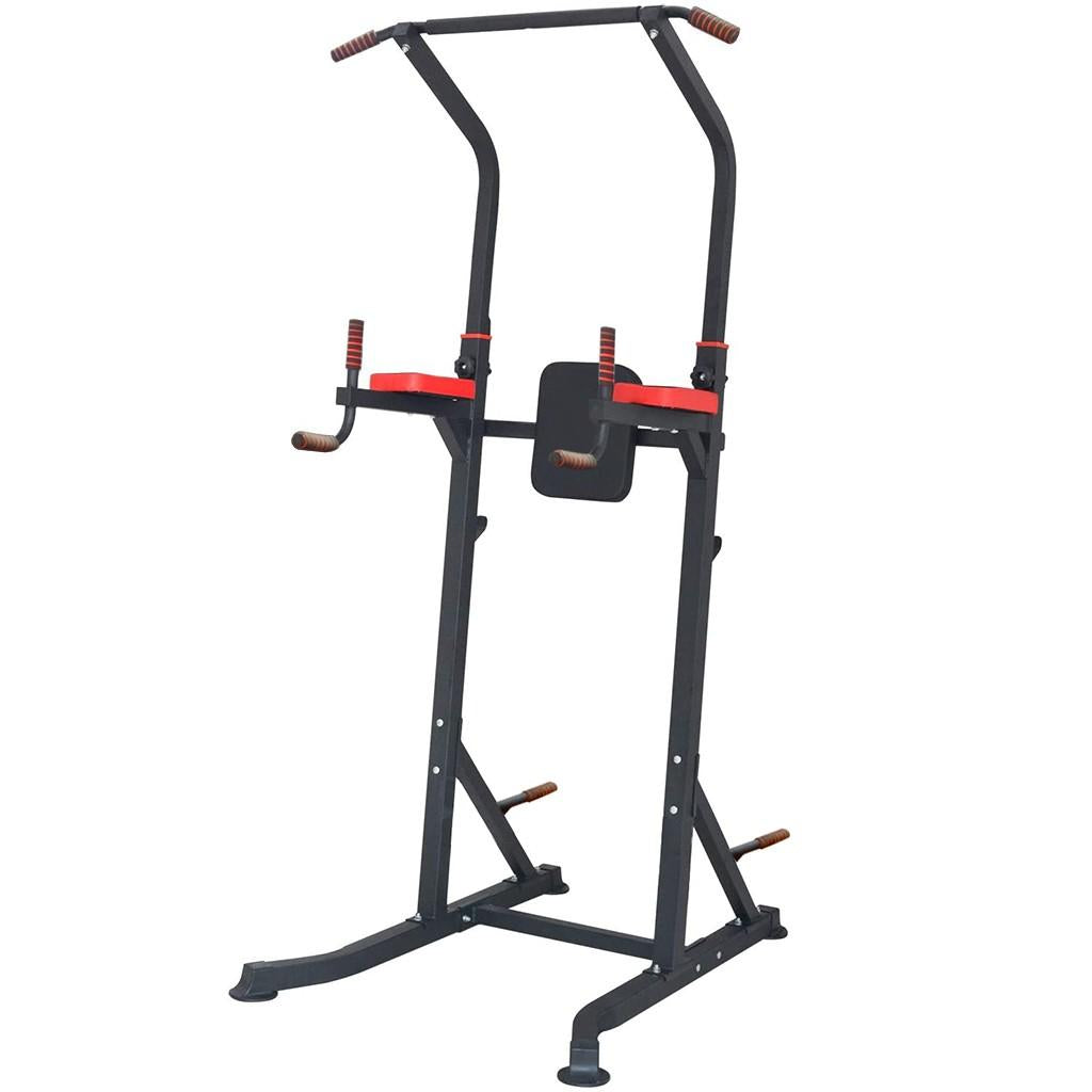 Power Tower 6 Sections Adjustable Height Pull-Up Bars Dip Station for Home Gym