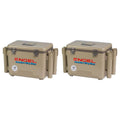 19 qt. Fishing Rod Holder Insulated Cooler Case, Tan (2-Pack)