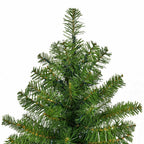 8 ft. Pre-Lit Dense PVC Christmas Tree Spruce Hinged with 880 LED Lights and Stand