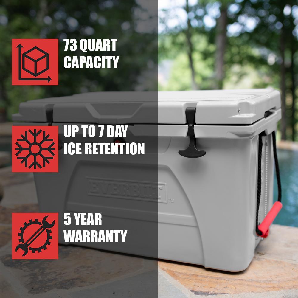 73 Qt. High-Performance Cooler with Lockable Lid