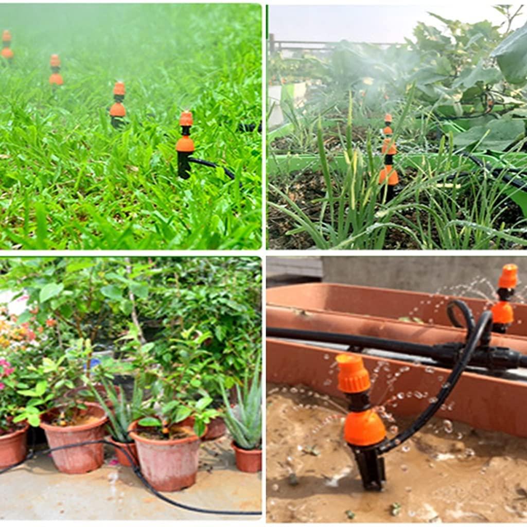 BBGS Drip Irrigation System, Sprinkler Plant Watering System with Timer Controller, Irrigation Kit for Outdoor Garden Green Flower Lawn (Color : Style 3)