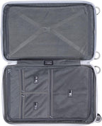 Le Maurice &amp; Co Hardside Expandable Luggage - 20-Inch Hardshell Lightweight Rolling Suitcase, Alumax Style - Carry On Luggage Bag - Travel Bag with 8 Spinner Wheels &amp; TSA Lock (Carbon Silver)