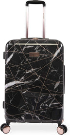 Women's Vivian 3 Piece Hardside Spinner Luggage Set, Black Marble Web, One Size