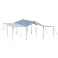 10 ft. W x 20 ft. H Max AP 2-in-1 White Canopy with Extension Kit with Steel Frame and Waterproof Fabric